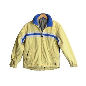 Vintage Obermeyer Yellow Ski Jacket Pond Skimming Apres Opening Day 80s 90s Hood